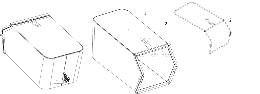 Grassbag Diagram and Parts List for 12AVB2M5345 2018 Yard Machines Lawn Mower